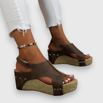 Mia | Vintage Plateau-Sandalen