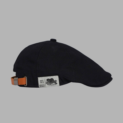 Tobias | Elegante Schwarze Newsboy Cap für Stilbewusste