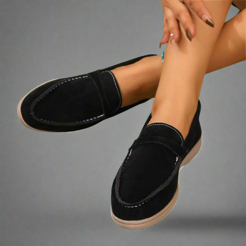 Evelien | Elegantes Suède-Moccasin