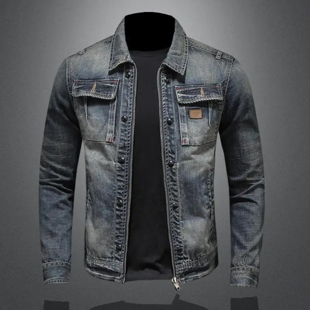 Theodor | Klassische Stonewash Jeansjacke mit zeitlosem Flair