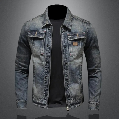 Theodor | Klassische Stonewash Jeansjacke mit zeitlosem Flair