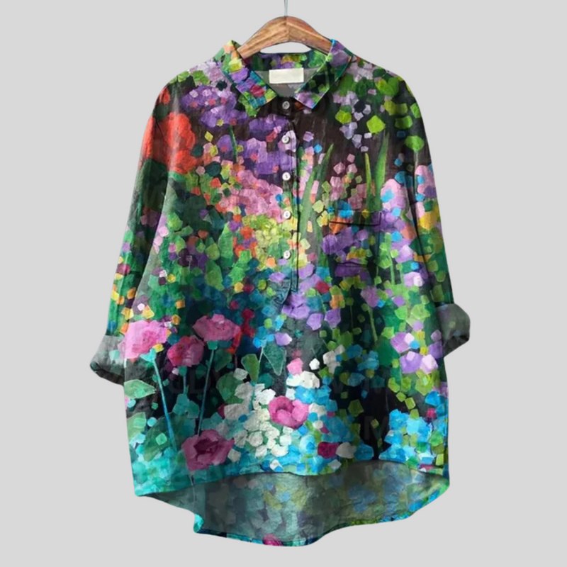 Matilde - Handgemachte Floral Bluse