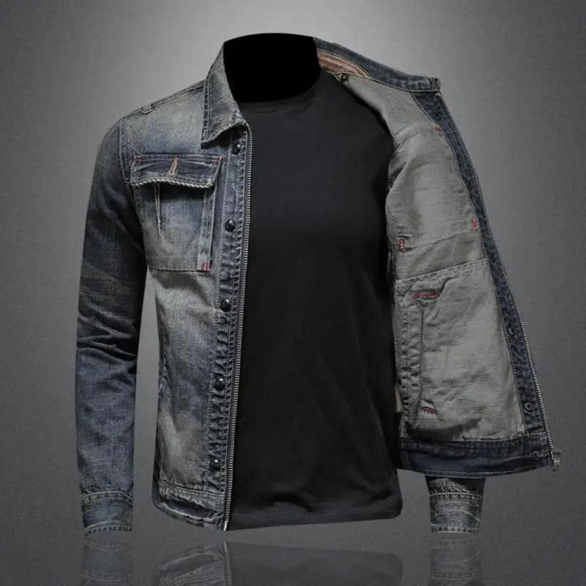 Theodor | Klassische Stonewash Jeansjacke mit zeitlosem Flair