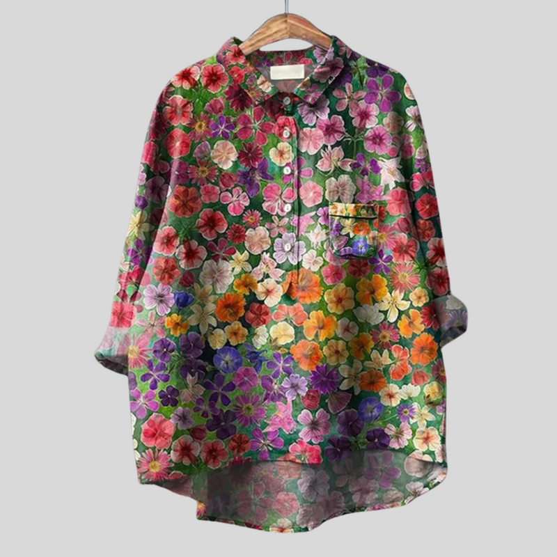 Matilde - Handgemachte Floral Bluse