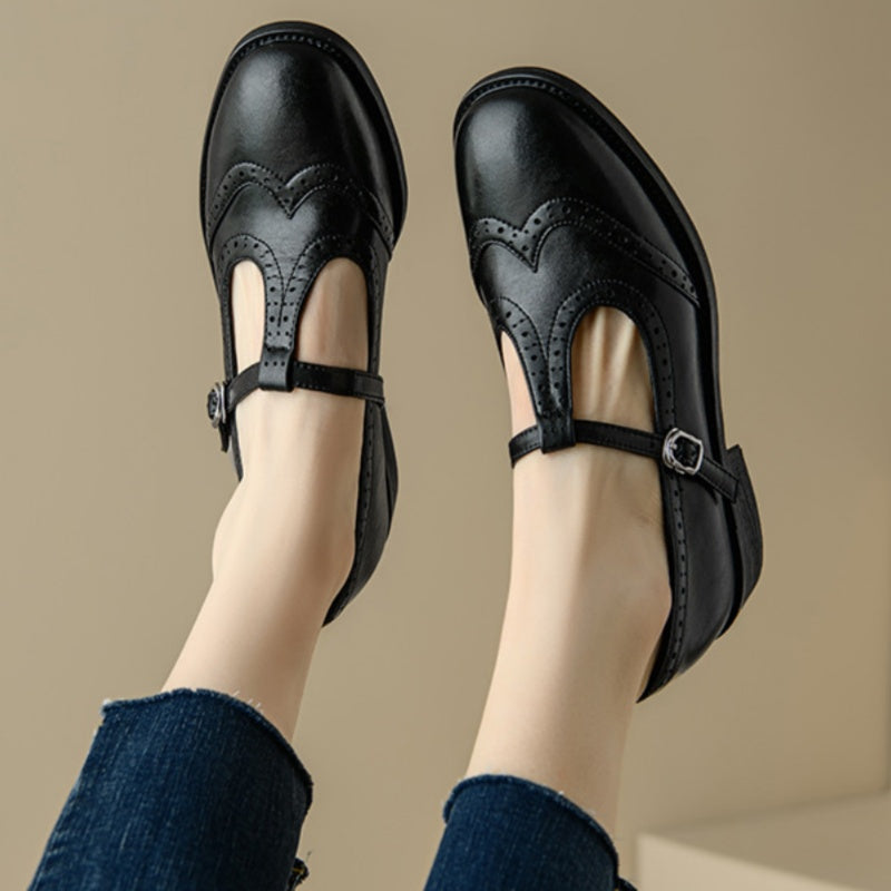 VELDA | ELEGANTE MARY JANES AUS LEDER