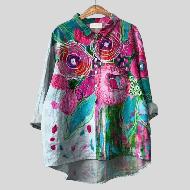 Matilde - Handgemachte Floral Bluse