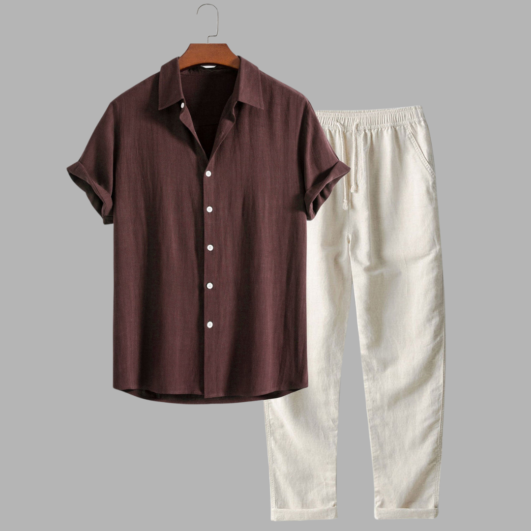 Viktor | Elegantes Leinen Sommer Set für Komfort und Stil