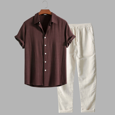 Viktor | Elegantes Leinen Sommer Set für Komfort und Stil