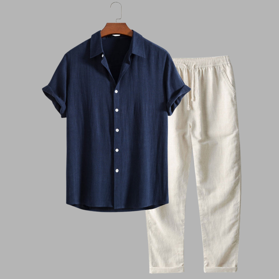 Viktor | Elegantes Leinen Sommer Set für Komfort und Stil