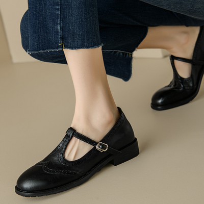 VELDA | ELEGANTE MARY JANES AUS LEDER