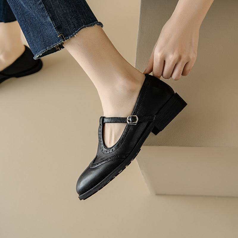 VELDA | ELEGANTE MARY JANES AUS LEDER