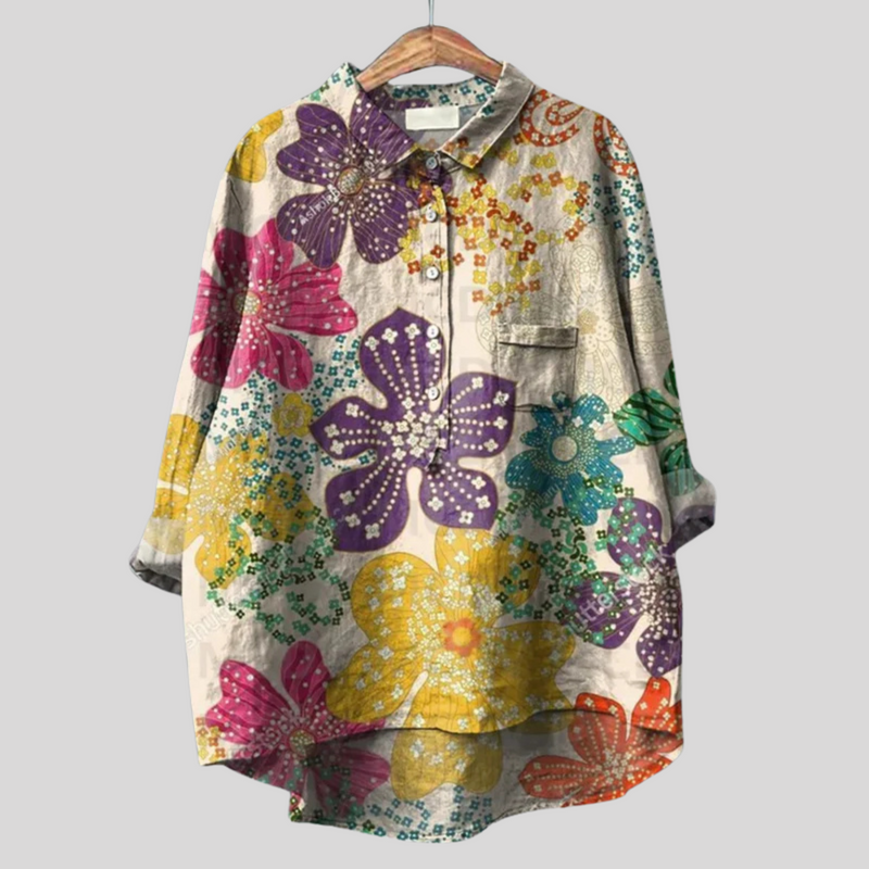 Matilde - Handgemachte Floral Bluse