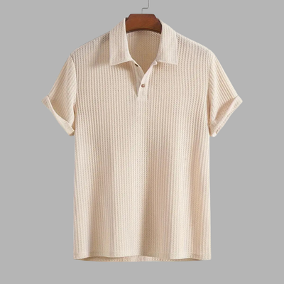Quentin | Elegantes Polo-Shirt in Strukturierte Waldgrün für Komfort und Stil