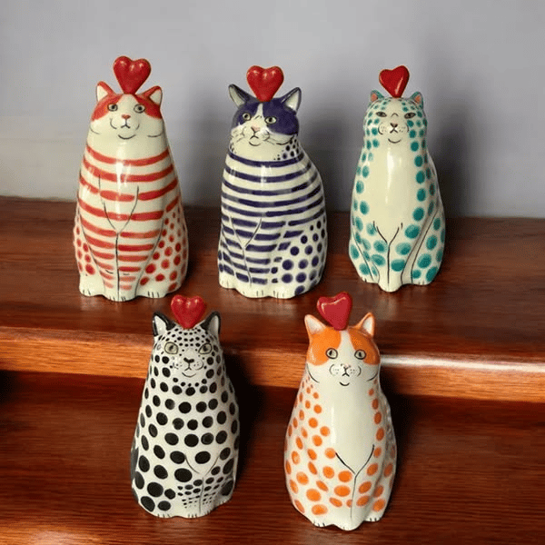 CatCraze – Kollektion Handbemalter Katzenvasen