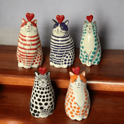CatCraze – Kollektion Handbemalter Katzenvasen