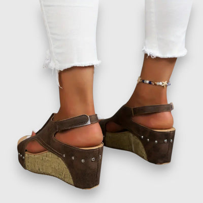 Mia | Vintage Plateau-Sandalen