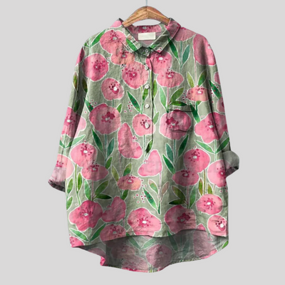 Matilde - Handgemachte Floral Bluse
