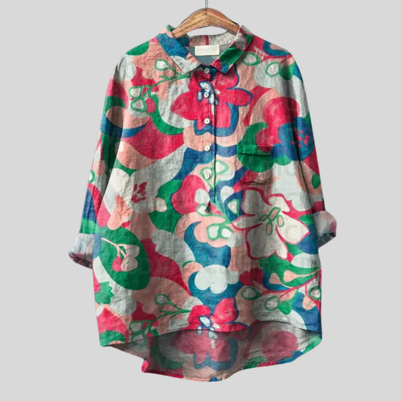 Matilde - Handgemachte Floral Bluse
