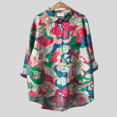 Matilde - Handgemachte Floral Bluse