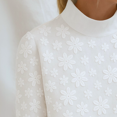 Irene™ | Elegante Leinen-Blumenbluse