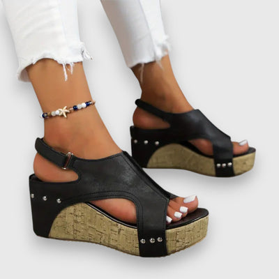 Mia | Vintage Plateau-Sandalen