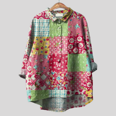 Matilde - Handgemachte Floral Bluse