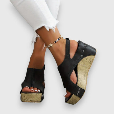 Mia | Vintage Plateau-Sandalen