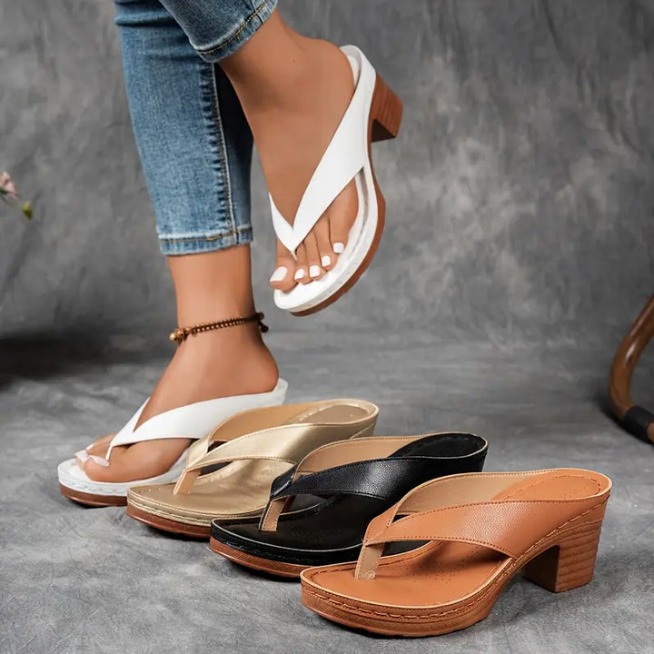 Cinzia - Bequeme Sandalen Mit Dickem Absatz
