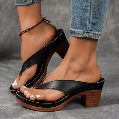 Cinzia - Bequeme Sandalen Mit Dickem Absatz