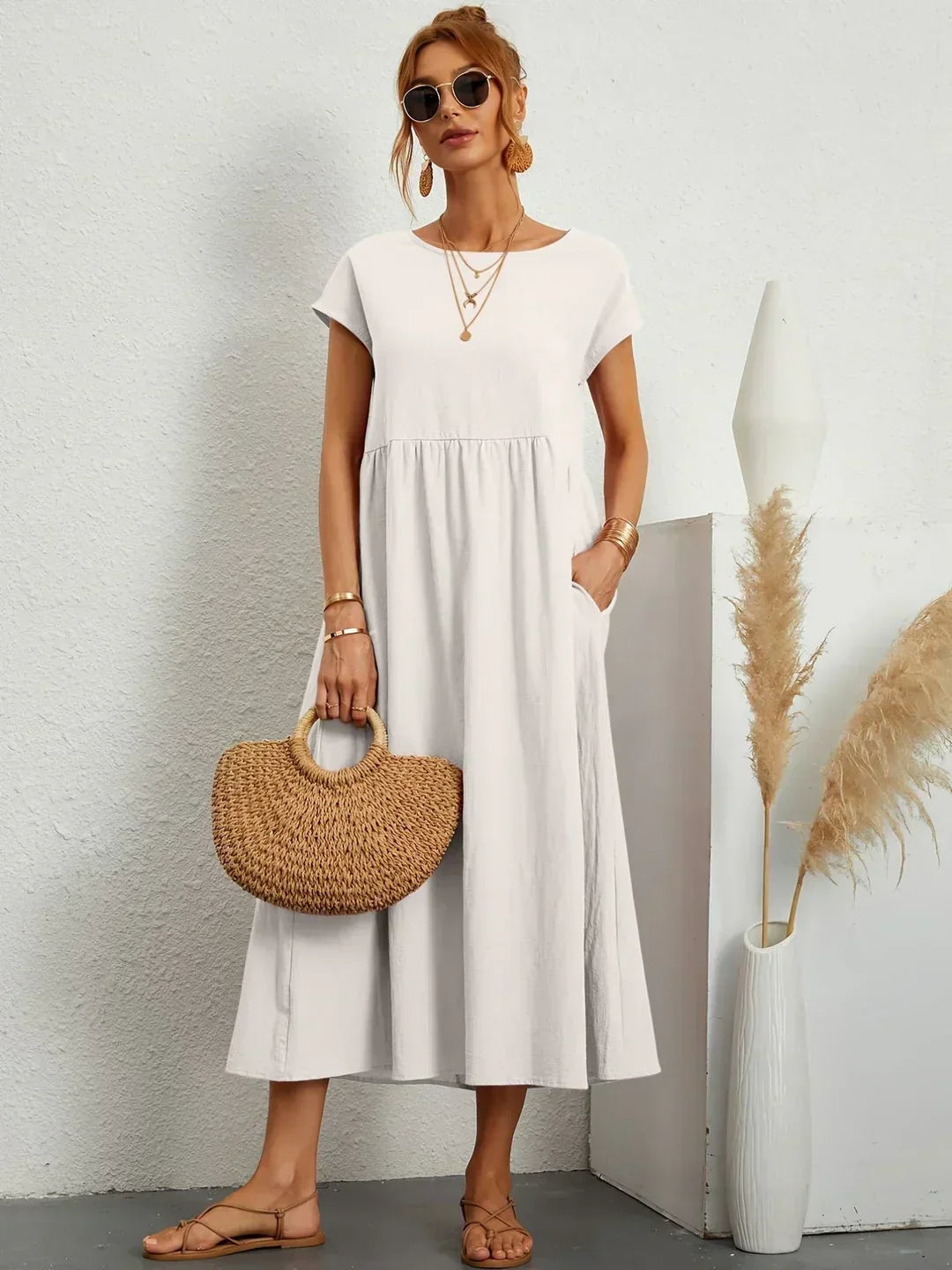 Cintia – Lässiges Midi Kleid