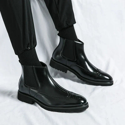 Dwight | Kunstläder Chelsea-Stiefel