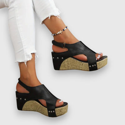 Mia | Vintage Plateau-Sandalen