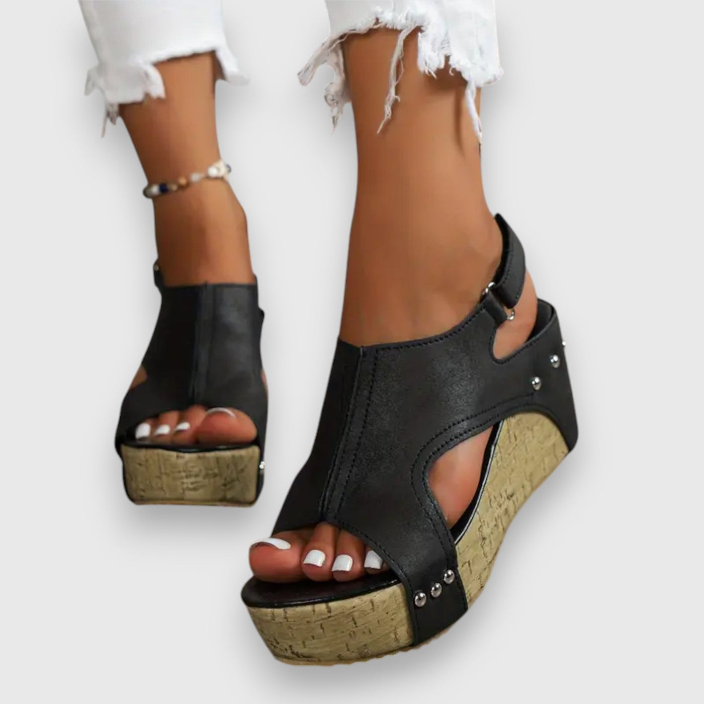 Mia | Vintage Plateau-Sandalen