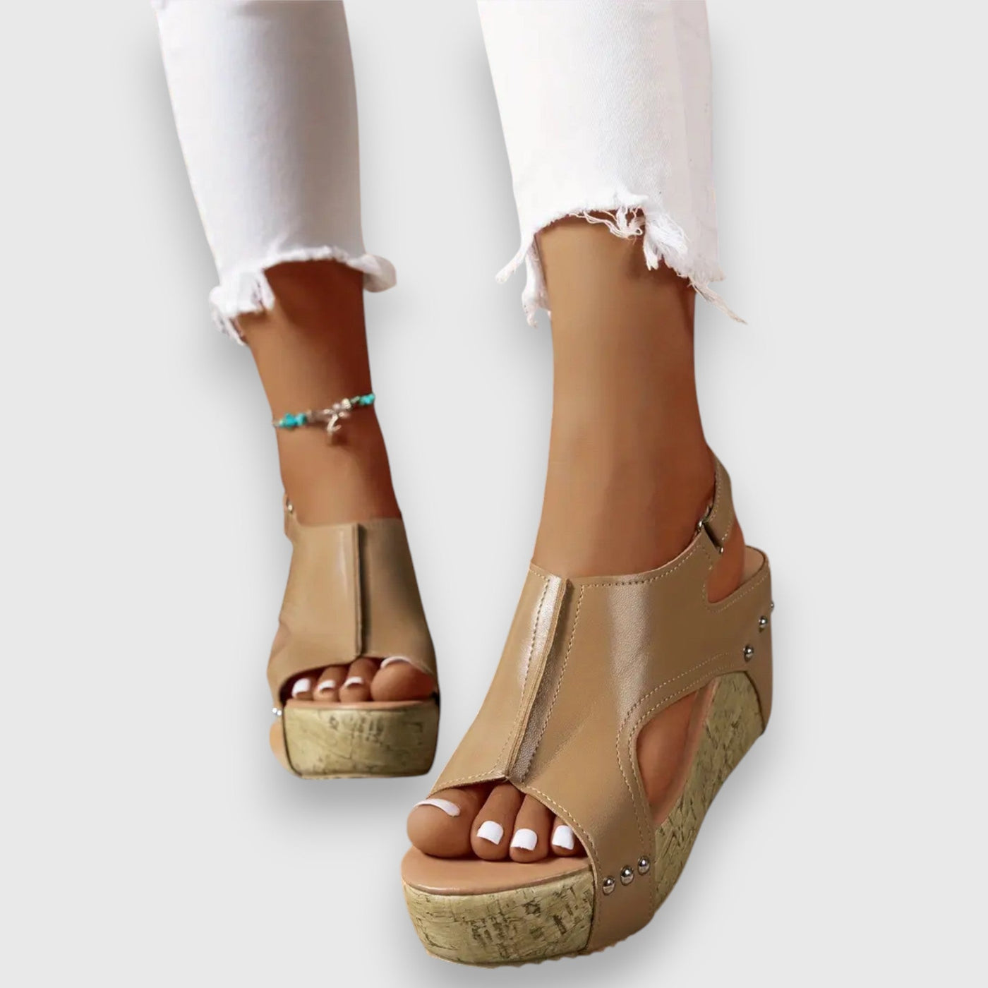 Mia | Vintage Plateau-Sandalen