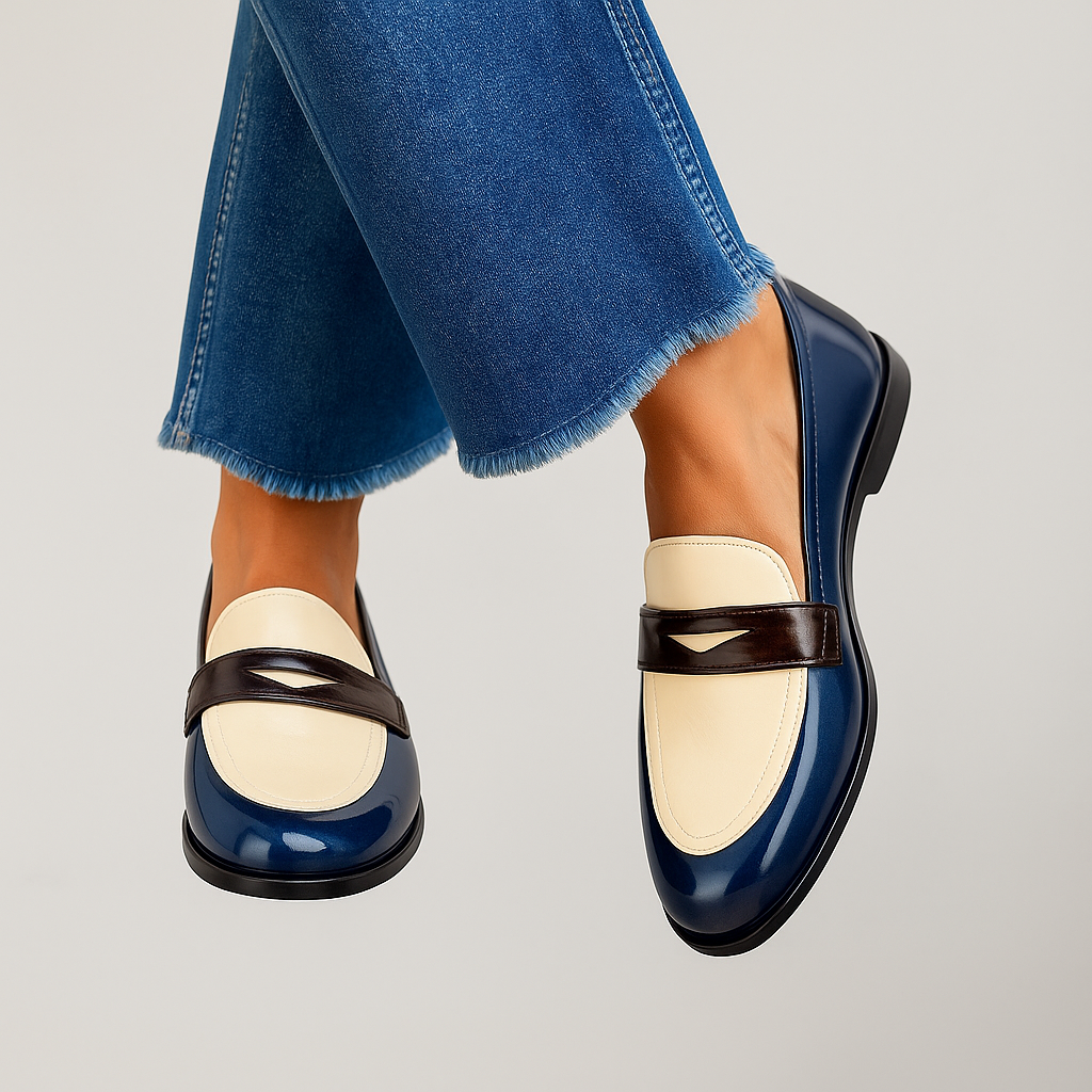 Claudia | Kontrast-Loafers