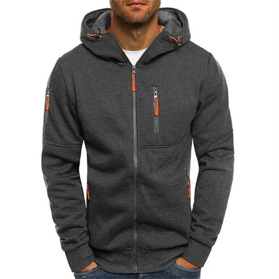 Clark - Reißverschluss Kapuze Strickjacke