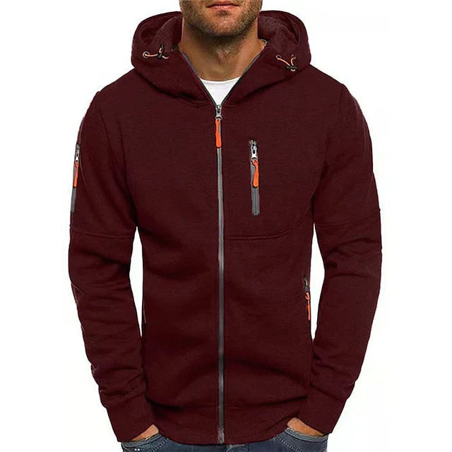 Clark - Reißverschluss Kapuze Strickjacke