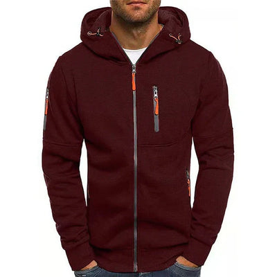 Clark - Reißverschluss Kapuze Strickjacke