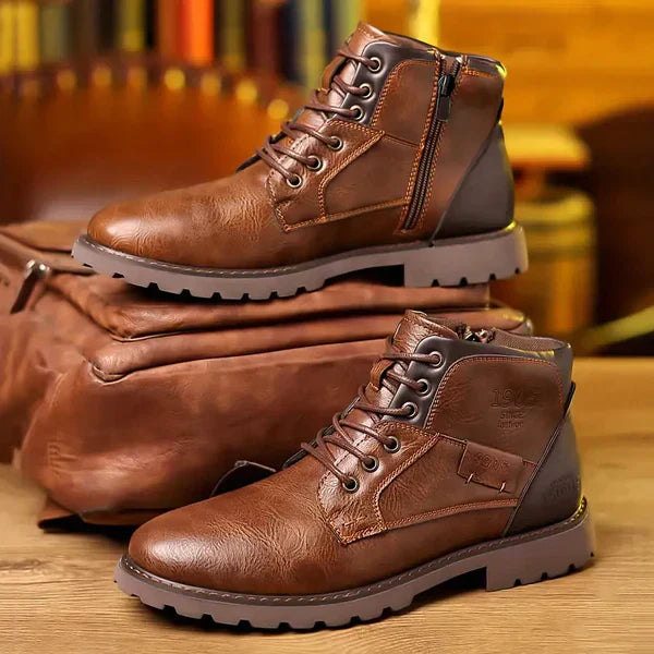 Brody | Schnürstiefel aus strapazierfähigem Kunstläder
