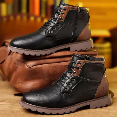 Brody | Schnürstiefel aus strapazierfähigem Kunstläder
