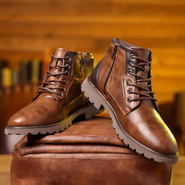 Brody | Schnürstiefel aus strapazierfähigem Kunstläder