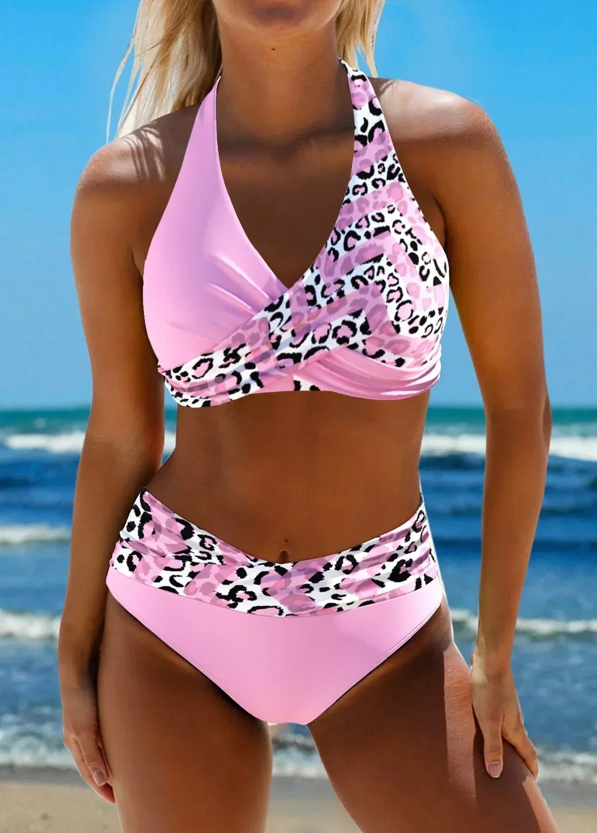 Elnora | Bikini mit schmeichelnder Passform und gekreuztem Design
